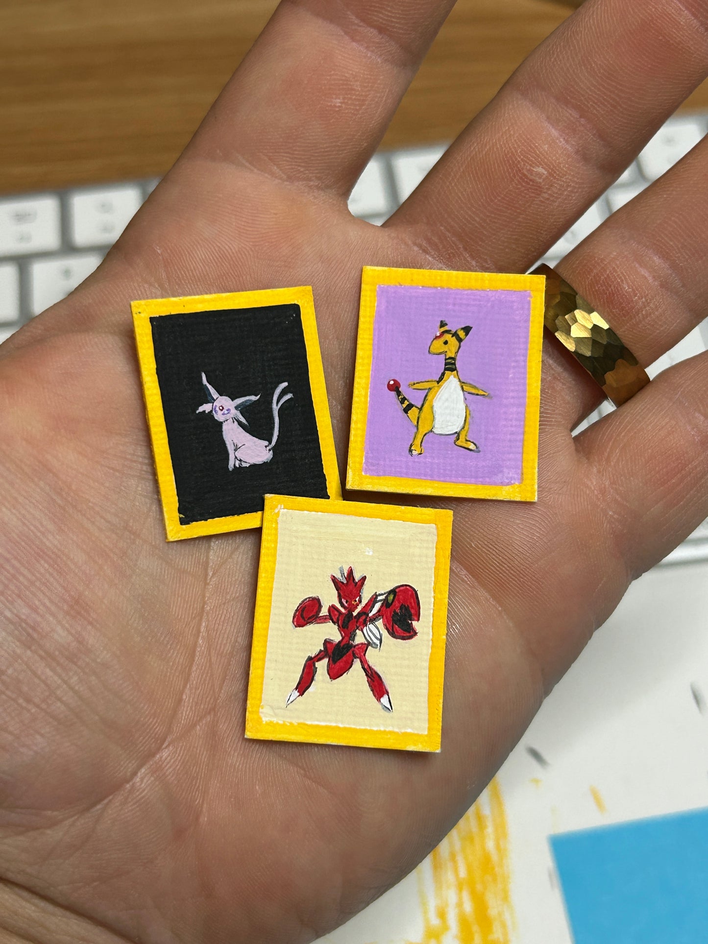 Custom Commissioned Poke Paintings