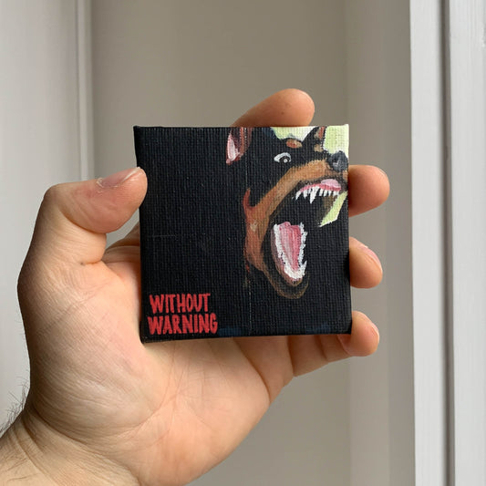 21 Savage "Without Warning" Mini Canvas Acrylic Painting