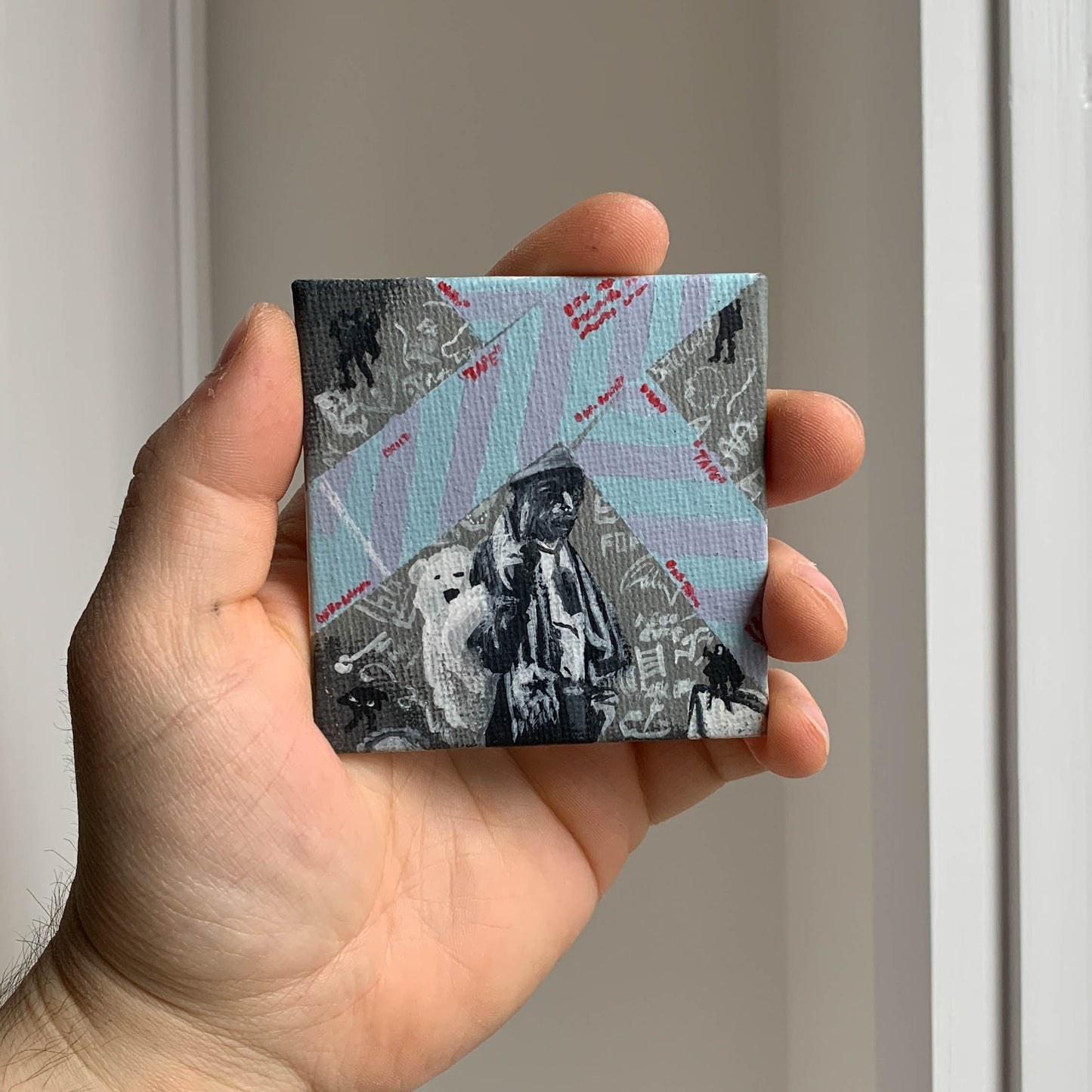 Lil Uzi Vert "Luv is Rage 2" Mini Canvas Acrylic Painting