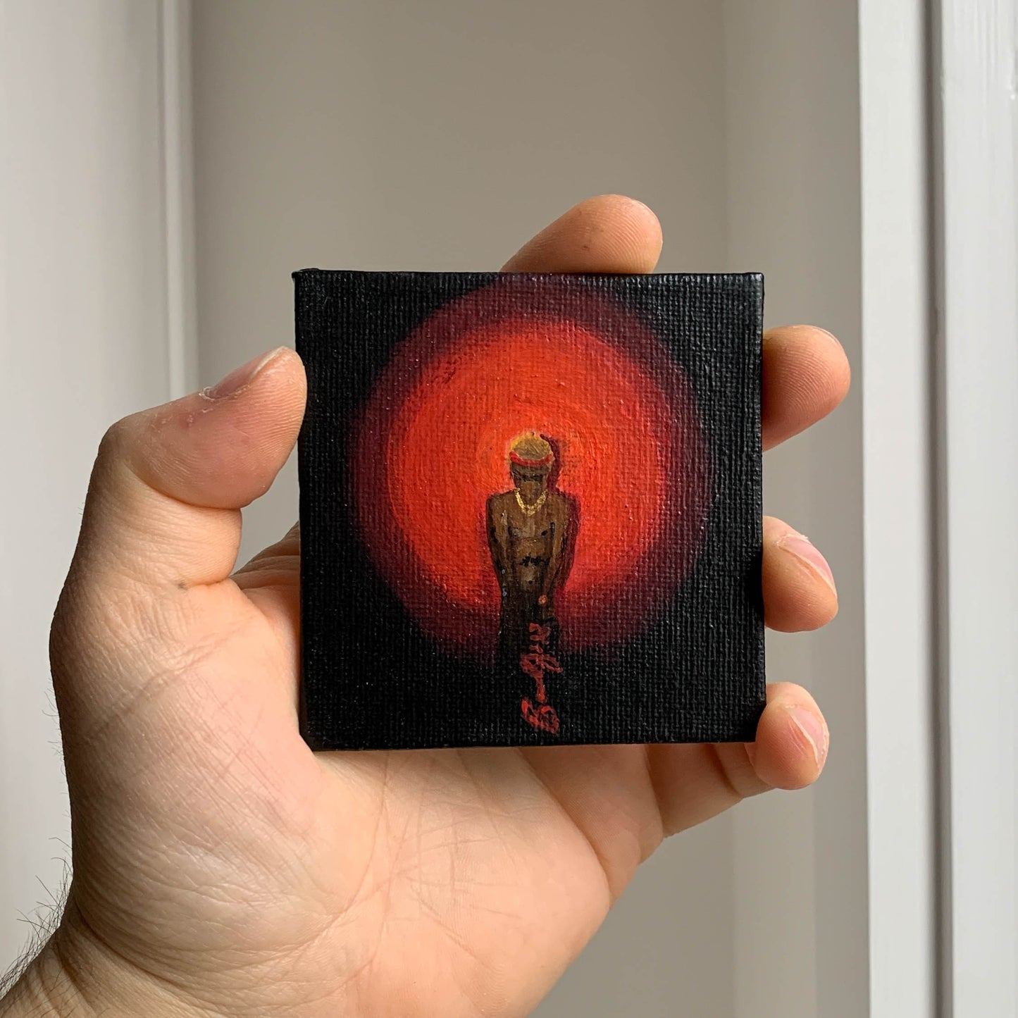 Young Thug "Barter 6" Mini Canvas Acrylic Painting