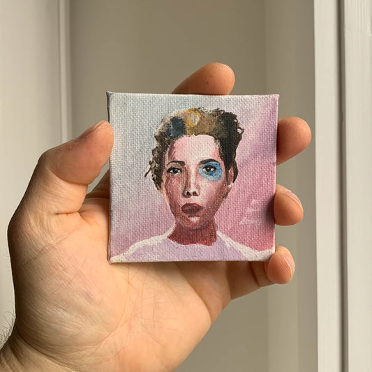 Halsey "Manic" Mini Canvas Acrylic Painting