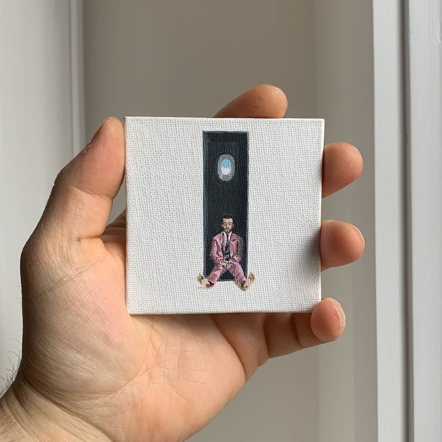 Mac Miller "Swimming" Mini Canvas Acrylic Painting