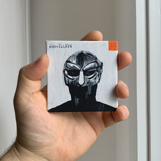 MF DOOM & Madlib"Madvillainy" Mini Canvas Acrylic Painting