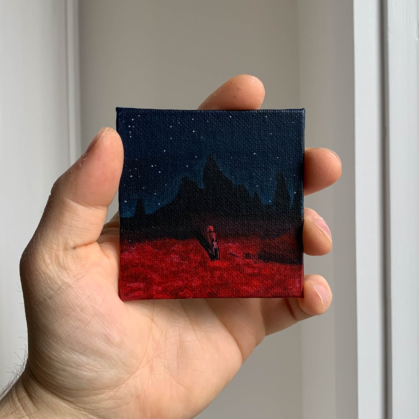 Phoebe Bridgers "Punisher" Mini Canvas Acrylic Painting