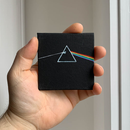 Pink Floyd "Dark Side of the Moon" Mini Canvas Acrylic Painting