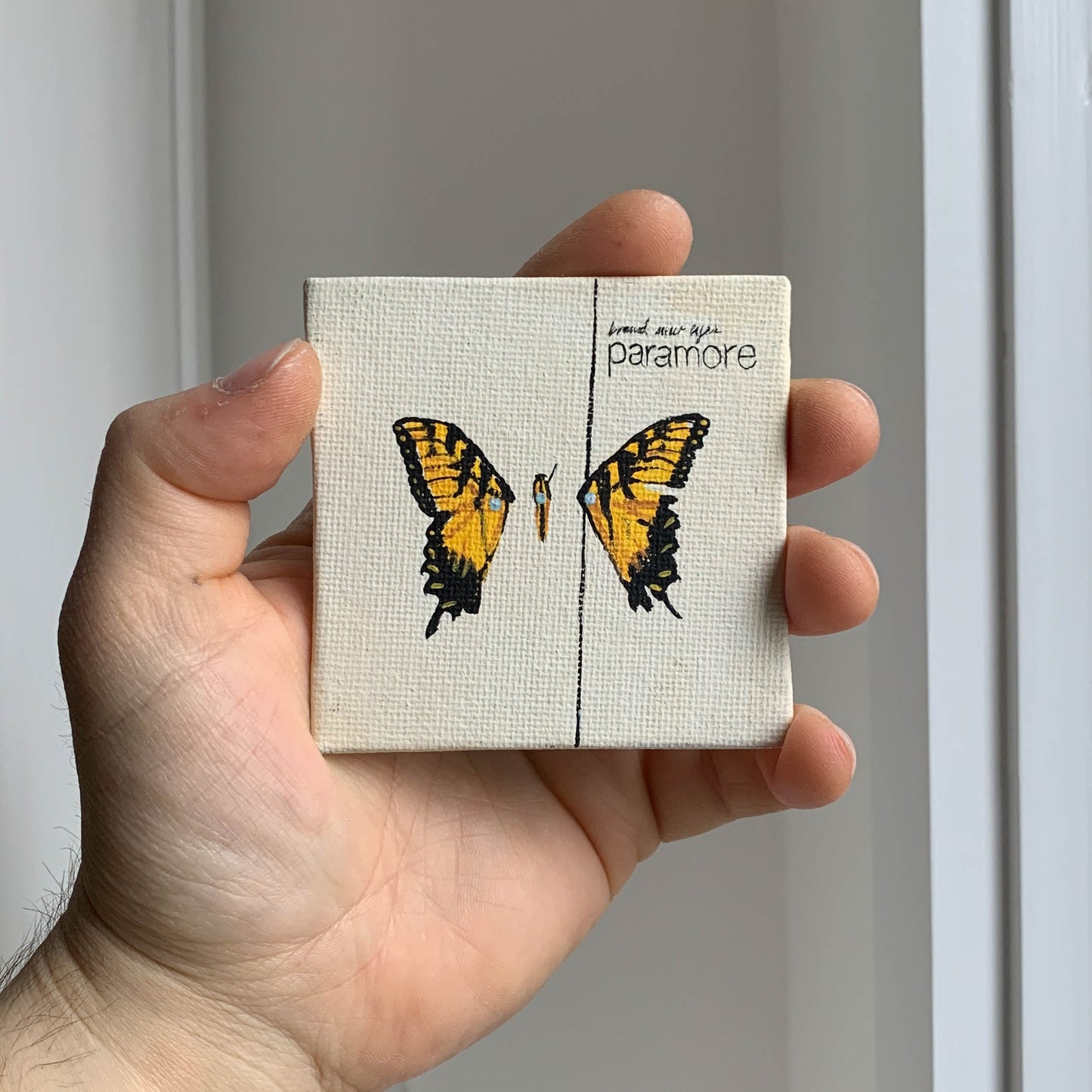 Paramore "Brand New Eyes" Mini Canvas Acrylic Painting