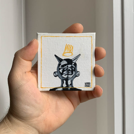 J. Cole "Born Sinner" Mini Canvas Acrylic Painting