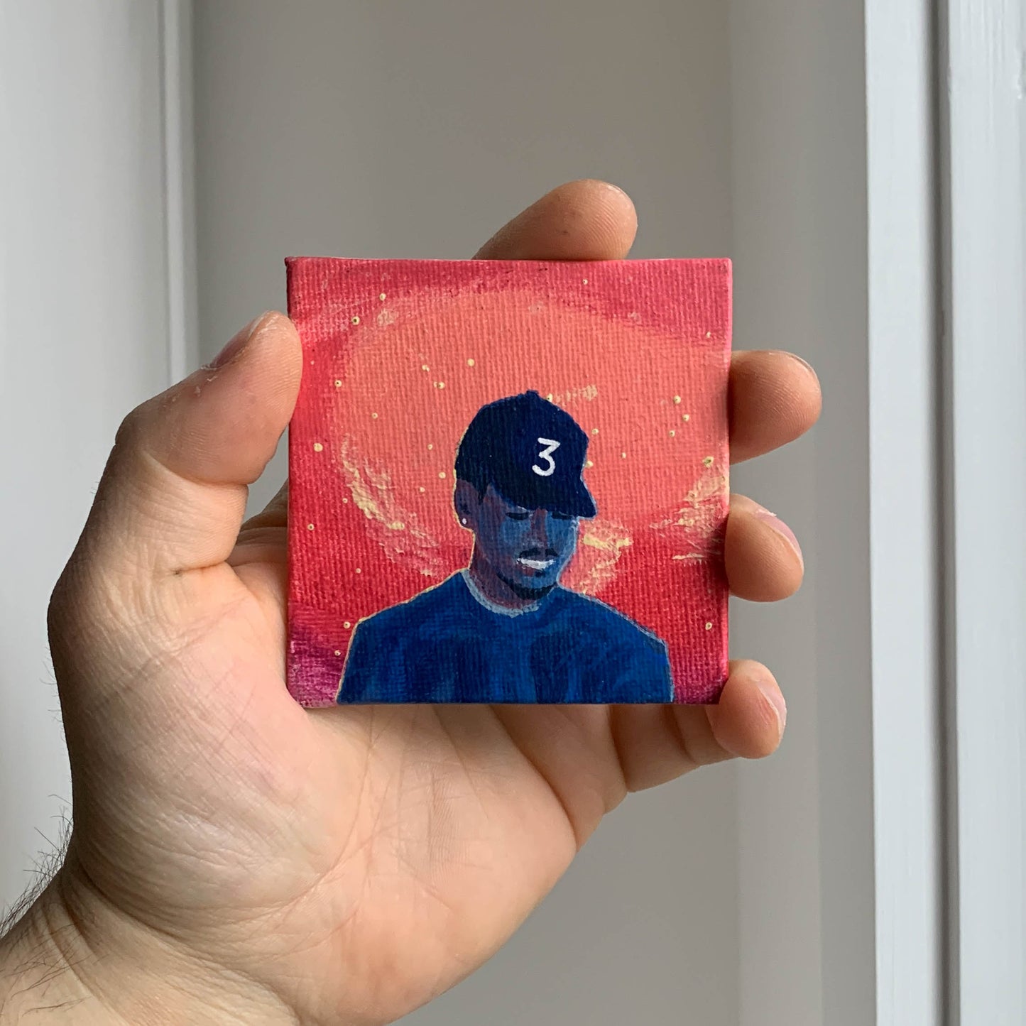 Chance the Rapper "Coloring Book" Mini Canvas Acrylic Painting