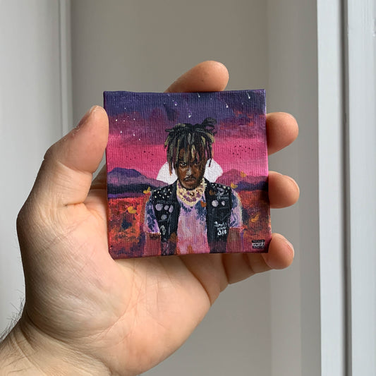 Juice WRLD "Legends Never Die" Mini Canvas Acrylic Painting