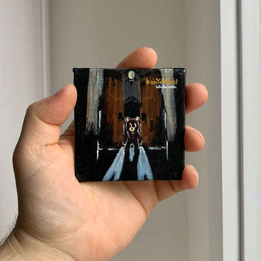 Kanye West "Late Registration" Mini Canvas Acrylic Painting